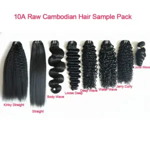 10A-grade raw Cambodian human hair – Mixed Textures